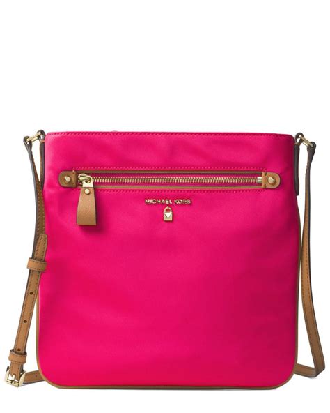 michael kors nylon kelsey ultra pink|Michael Kors Kelsey Large Nylon Crossbody Ultra Pink.